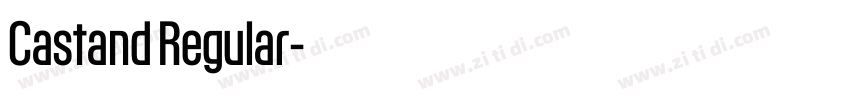 Castand Regular字体转换